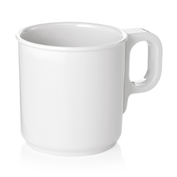 WAS Germany Becher Melamin weiß