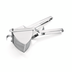 Was Germany Kartoffelpresse, mit 3 austauschbaren Einsätzen, Chromnickelstahl, Chromnickelstahl 18/10