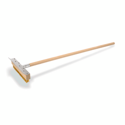 WAS Germany Reinigungsbürste mit Schaber Bambus / Holz / Kork / Vollweide, Messing 