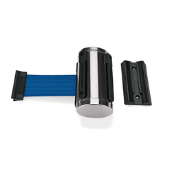 WAS Germany Gurtband für Wandmontage Edelstahl blau