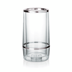 Was Germany Flaschenkühler, Ø 11,5 cm, Höhe 23 cm, transparent, doppelwandig, Kunststoff