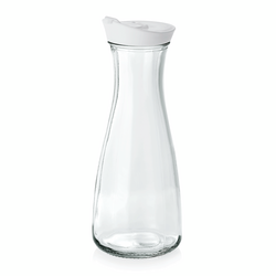 WAS Germany Karaffe Glas / Opal-/Hartglas, Kunststoff weiss