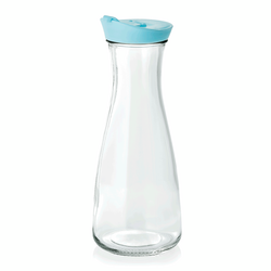 WAS Germany Karaffe Glas / Opal-/Hartglas, Kunststoff blau