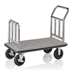 WAS Germany Gepäckwagen Edelstahl grau