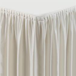 Kombi-Skirting mit Plisseefalten ecru