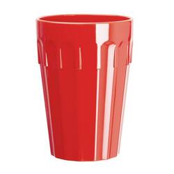Olympia Kristallon Becher rot 26cl