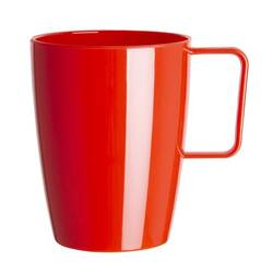 Olympia Kristallon Henkelbecher rot 28,4cl
