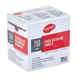 Cambro StoreSafe Lebensmitteletiketten 24 Rollen (6000 Stück)