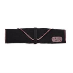 Boldric Messertasche aus schwarzem Segeltuch 6 Fächer