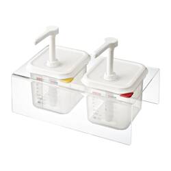 Araven 2 Soßenspender GN 1/6 Transparent 2,6L