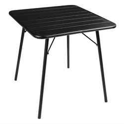 Bolero quadratischer Bistrotisch Stahl schwarz 70cm