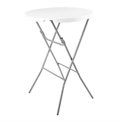 Bolero runder Klapptisch weiß 80cm