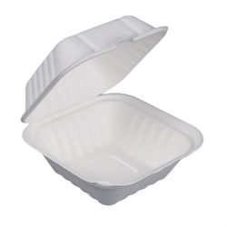 Fiesta Compostable kompostierbare Zuckerrohr Burgerboxen 14,9cm