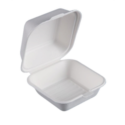 Fiesta Compostable kompostierbare Zuckerrohr Burgerboxen 15,3cm