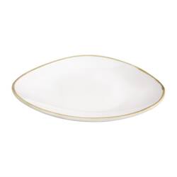 Olympia Kiln dreieckige Teller Kreideweiß 16,5cm (6 Stück)