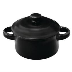 Olympia Rustic Minitöpfe schwarz 14,2cl