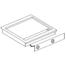 CombiSteel El. Grillplatte Glatt 400v