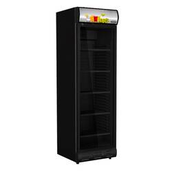 CombiSteel Kühlschrank 1 Glastür Schwarz Scharnieren Tür Linkerseite