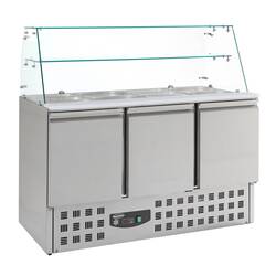 CombiSteel Gekühlte Saladette Mit Glas 3 Türen