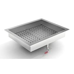 CombiSteel Gemahlenes Eis Behälter Einbau 2/1 Gn