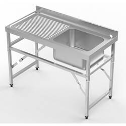 CombiSteel 600 Zusammenklappbare Spültisch 1200 1r