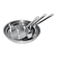 CombiSteel Bratpfanne Edelstahl Ø32 4l