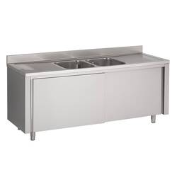 CombiSteel 700 Spültisch Schiebetüren 2 Mitte 2000