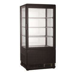 CombiSteel Kühlvitrine 78l Schwarz