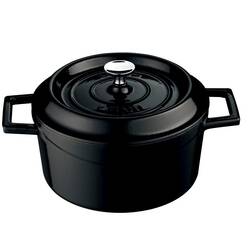 CombiSteel Lava Gusseisen Casserole Ø32 Schwarz