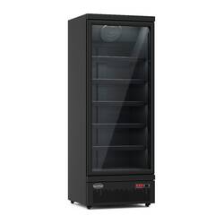 CombiSteel Tiefkühlschrank 1 Glastür Schwarz Jde-600f Bl
