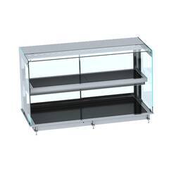 CombiSteel Einbauwärmevitrine Keramik Eckig - Schwarz 5/1