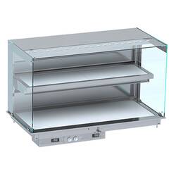 CombiSteel Einbau Wandmodell Wärmevitrine Keramik Eckig - Weiß 4/1
