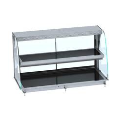 CombiSteel Einbauwärmevitrine Keramik Rund - Schwarz 5/1
