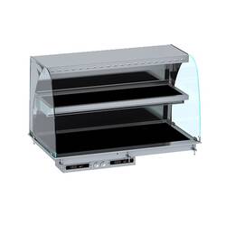 CombiSteel Einbau Wandmodell Wärmevitrine Keramik Rund - Schwarz 4/1