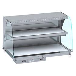 CombiSteel Einbau Wandmodell Wärmevitrine Keramik Rund - Weiß  4/1