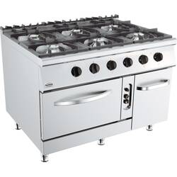 CombiSteel Base 900 Gasherd 6 Br. Mit Gasbackofen