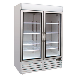 CombiSteel Tiefkühlschrank 2 Glastüren