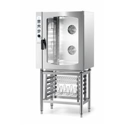 CombiSteel Giorik Konvektionöfen, Gas  895x768x965mm. (Lxdxh), Cap. 10x 1/1 Gn  Temp. +50/+280°c, 0,9 + 19 Kw,  230 Volt, 160 Kg