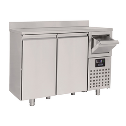 CombiSteel 600 Kühltisch 2 Türen  Mit Schublade für Kaffee
