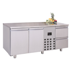 CombiSteel 700 Kühltisch 2 Türen Und 2 Schubladen Monoblock