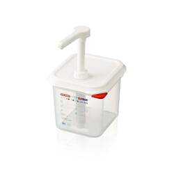 Pumpspender GN 1/6 aus Polypropylen, Inhalt 2,6 L