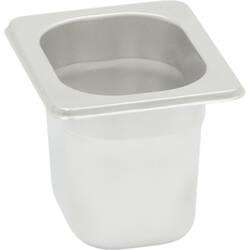 Stalgast Edelstahl Gastronormbehälter Serie STANDARD, GN 1/12 (100mm)