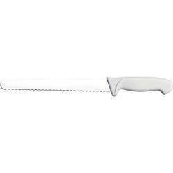 Brotmesser Premium, HACCP, Griff weiß, Edelstahlklinge 25 cm