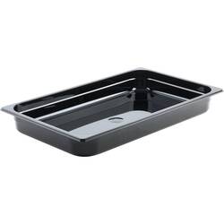 Stalgast Gastronormbehälter Serie Premium, schwarz, Polycarbonat,  GN 1/1 (65 mm)