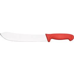 Blockmesser Premium, HACCP, Griff rot, Edelstahlklinge 25 cm