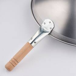 Stalgast Wok aus gebürstetem Edelstahl, Ø 40 cm