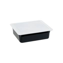Stalgast Gastronormbehälter, Serie STANDARD, Polycarbonat, schwarz, GN 1/2 (100 mm)