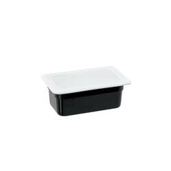 Stalgast Gastronormbehälter, Serie STANDARD, Polycarbonat, schwarz, GN 1/4 (100 mm)
