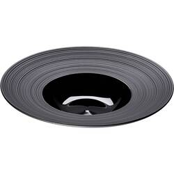 Stalgast schwarzer Porzellan Suppenteller aus der Serie Gourmet Kontrast Ø 265 mm