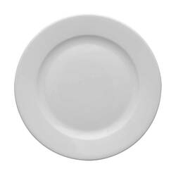 12 Beilagenteller von Lubiana, Porzellan, weiß, Serie Kaszub/Hel, Ø 160 mm